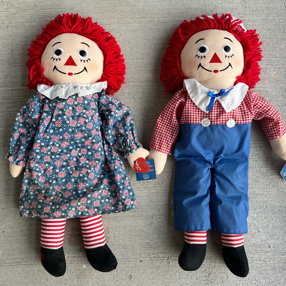 Vintage Raggedy Ann Andy Dolls – 85th&80thBirthday Editions